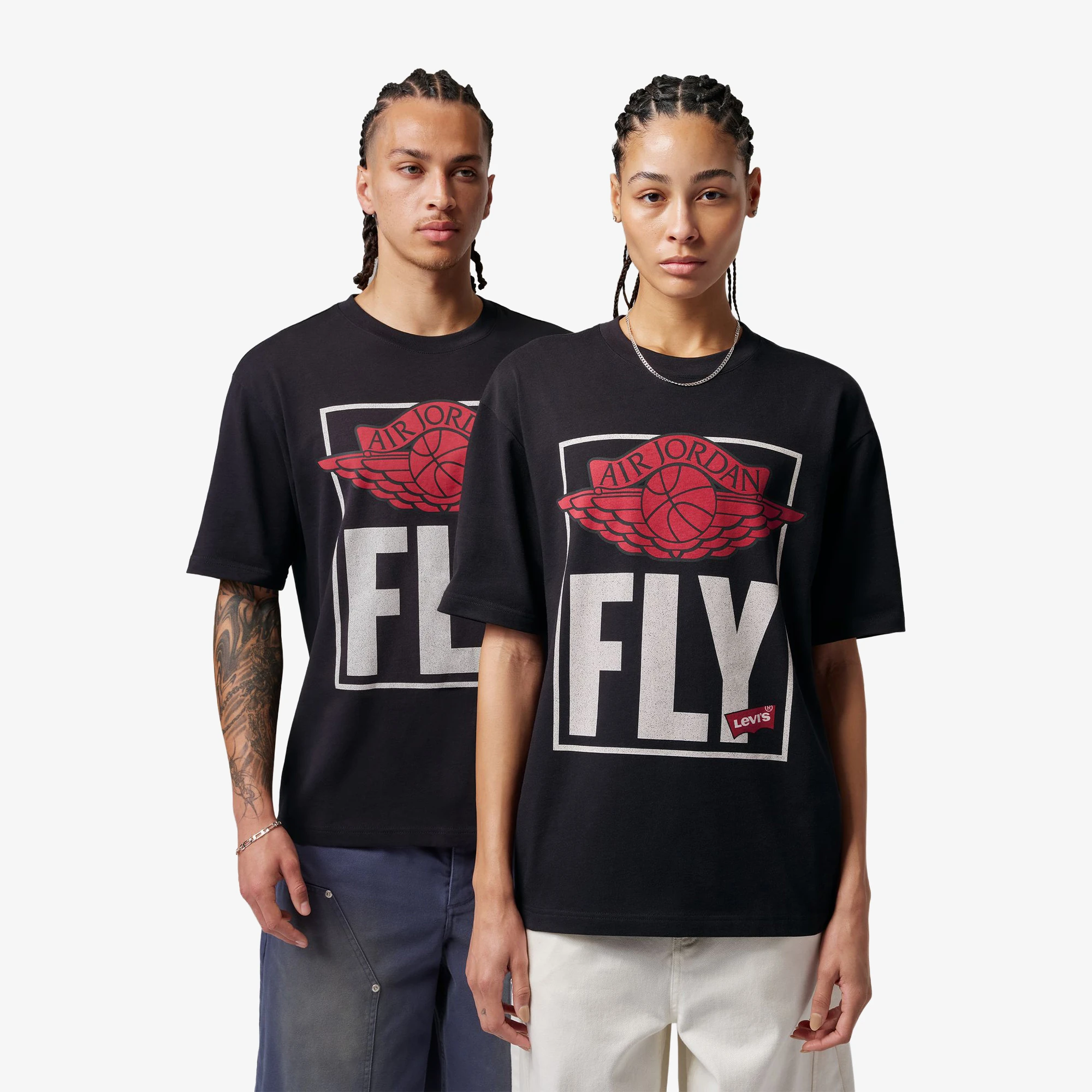 NIKE AIR Jordan x Levi's S/S TEE　XL Air Jordan x Levi's® T-Shirt 'Black' - WUNDER