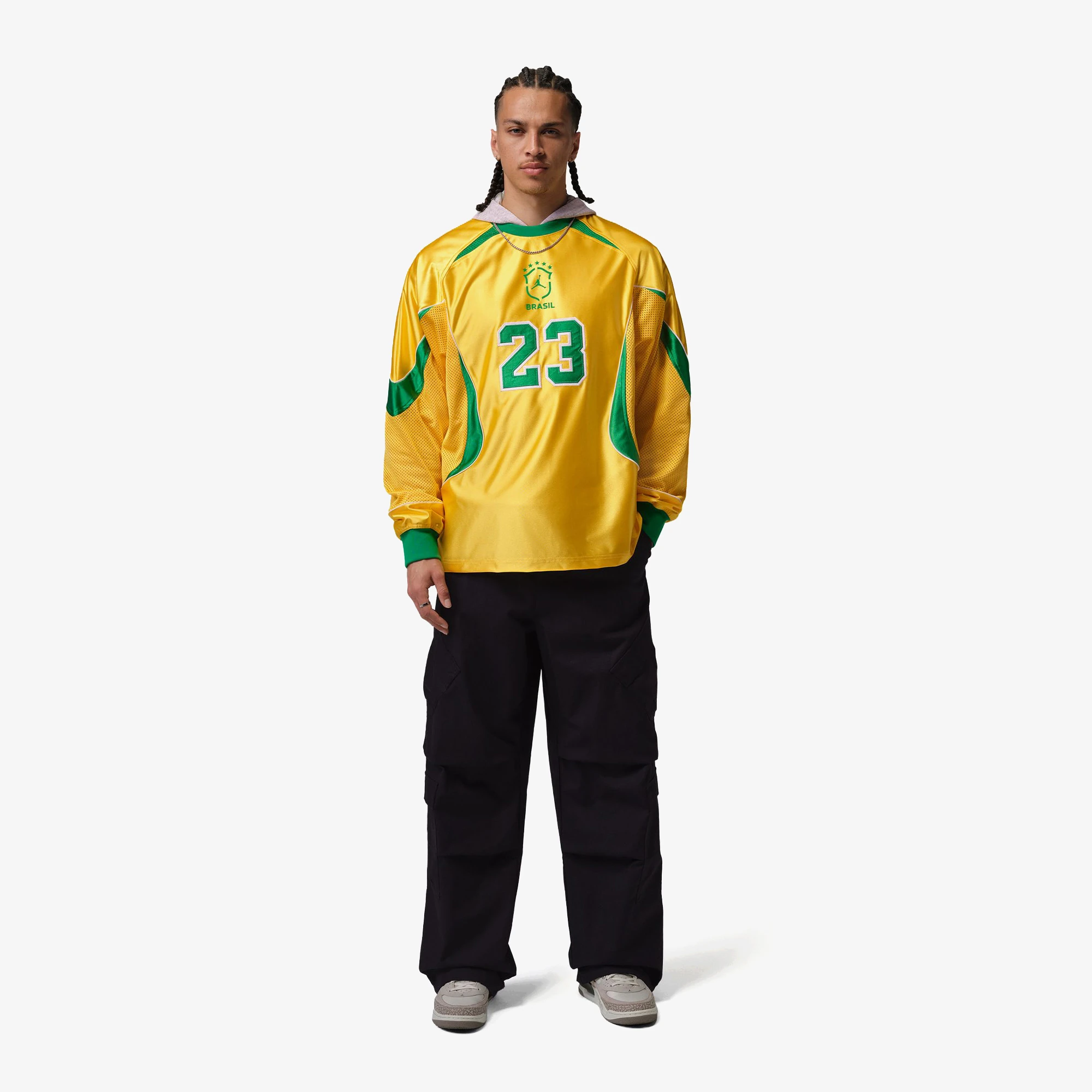 む*ん様 Jordan Brasil サッカージャージ M ユニフォームの通販