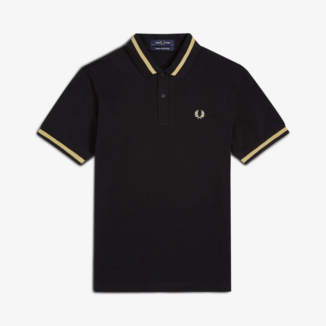 Fred Perry Single Tipped Shirt 'Black Champagne' - WUNDER