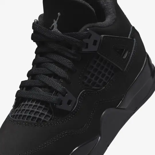 Jordan Siyah Jordan Air 4 Retro 'Black Cat' (PS)
