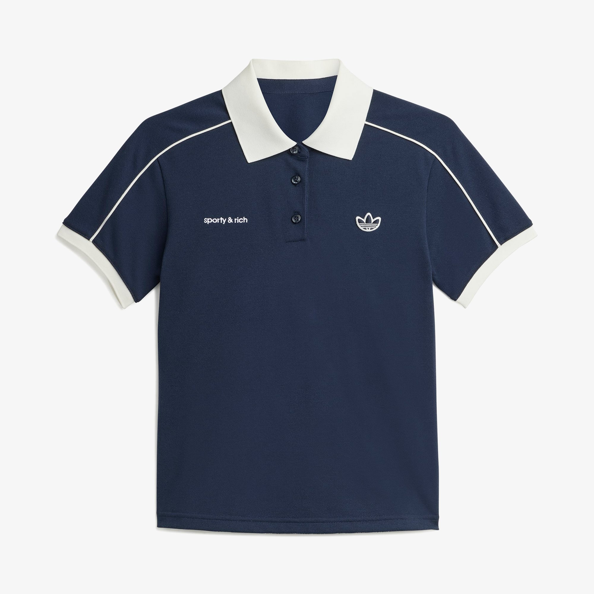 adidas x Sporty & Rich Polo T-shirt 'Night Navy'