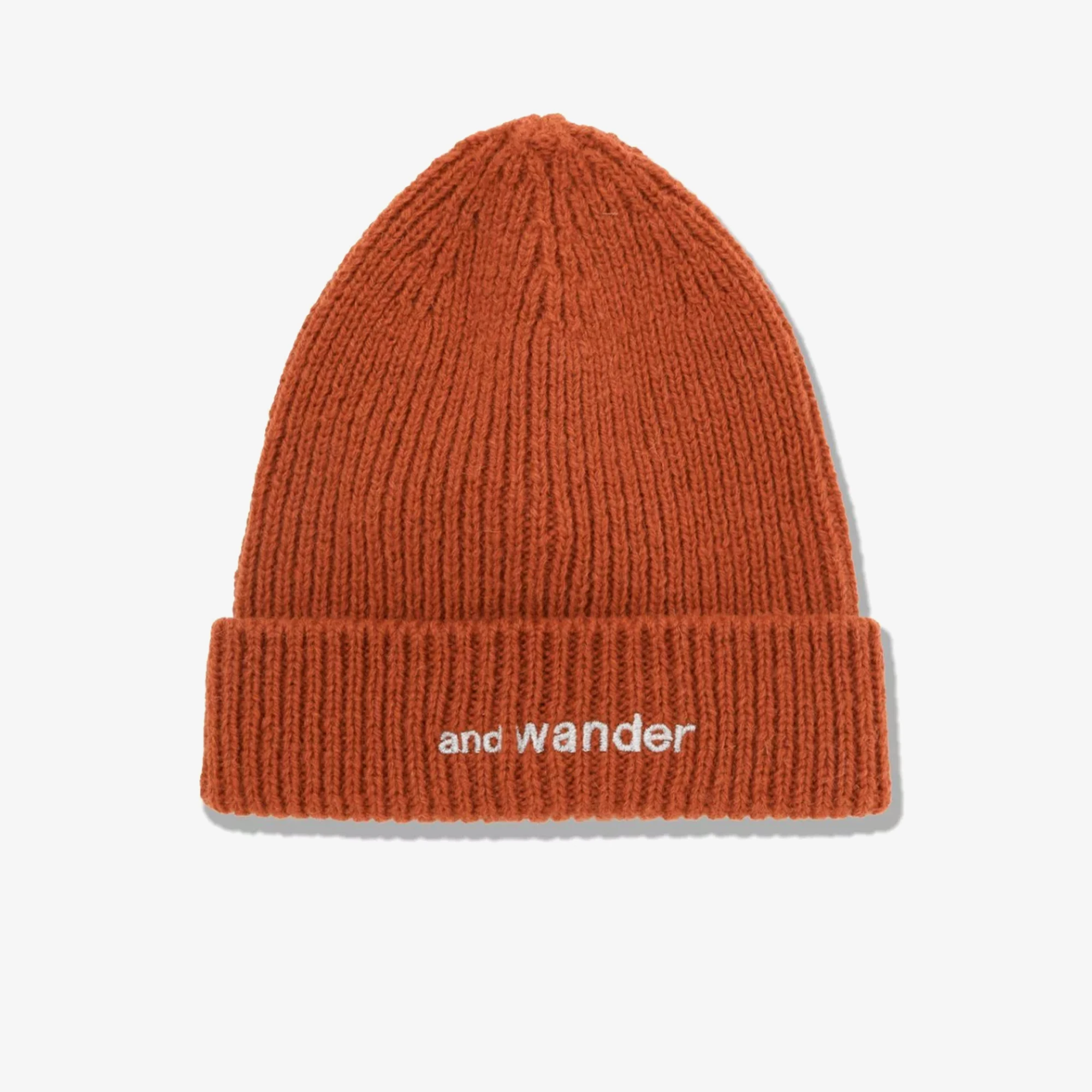 Shetland Wool Knit Cap 'Orange'
