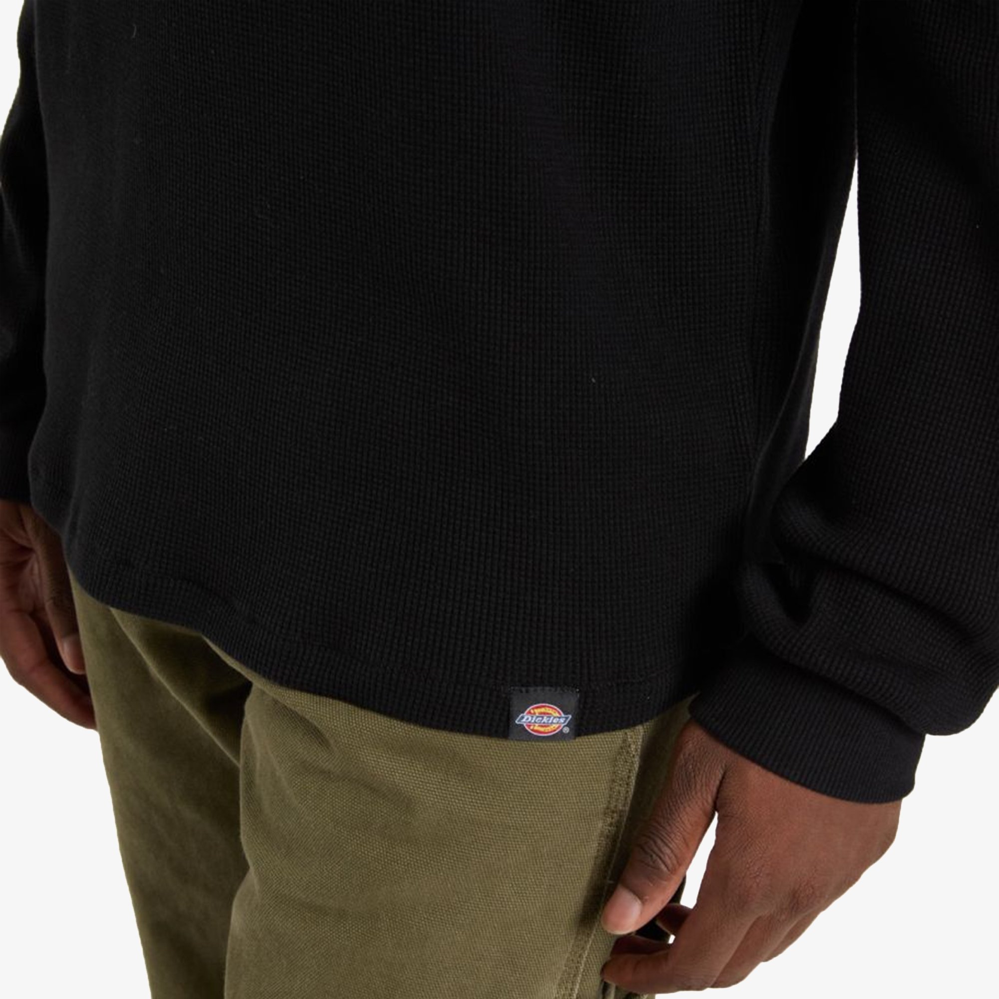 Waffle Longsleeve T-Shirt 'Black'