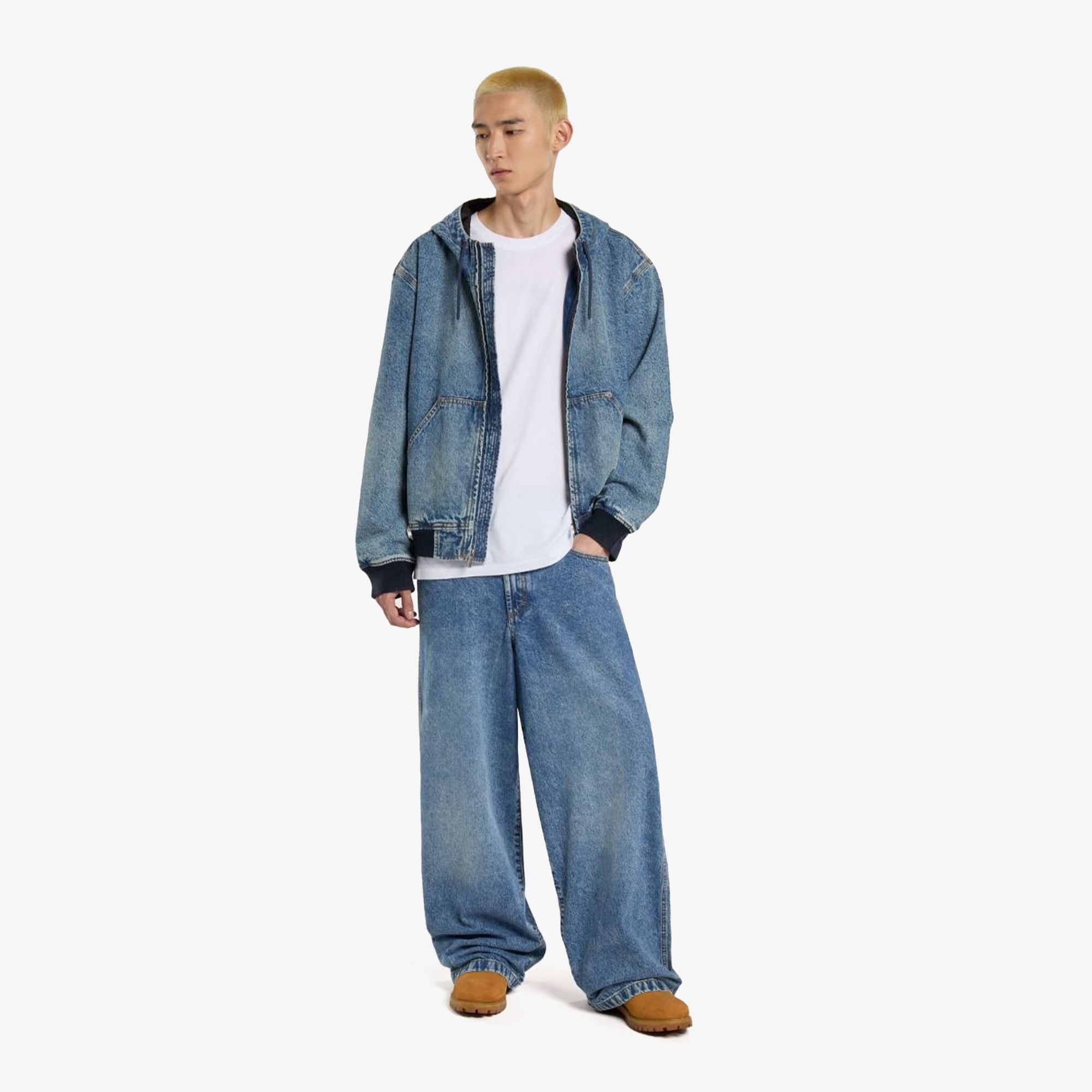 Loose Wave Jeans 'Rinsed Blue Fade'