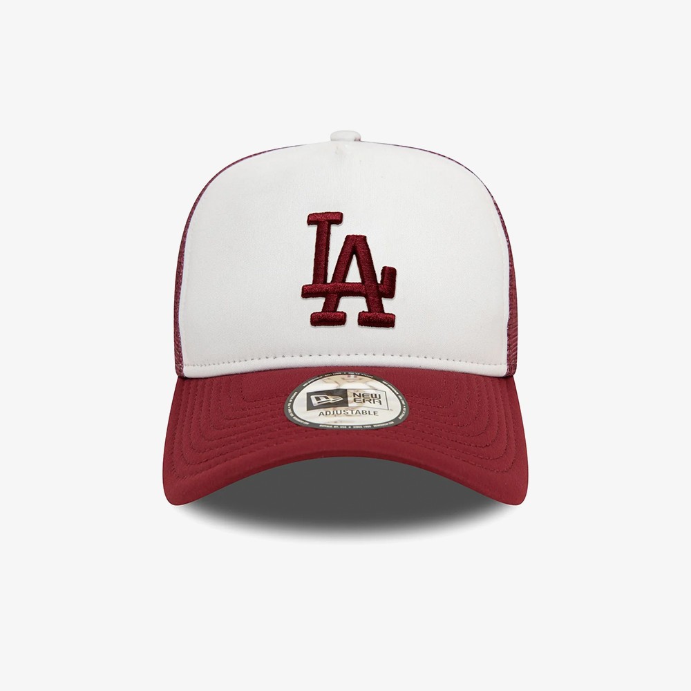 LA Dodgers World Series 9FORTY E-Frame Adjustable Trucker Cap 'Red'