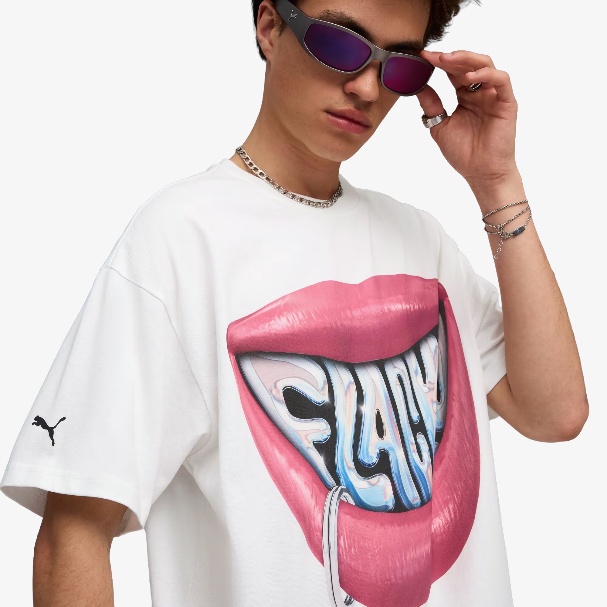 PUMA x A$AP ROCKY Flacko Smile Tee 'White'