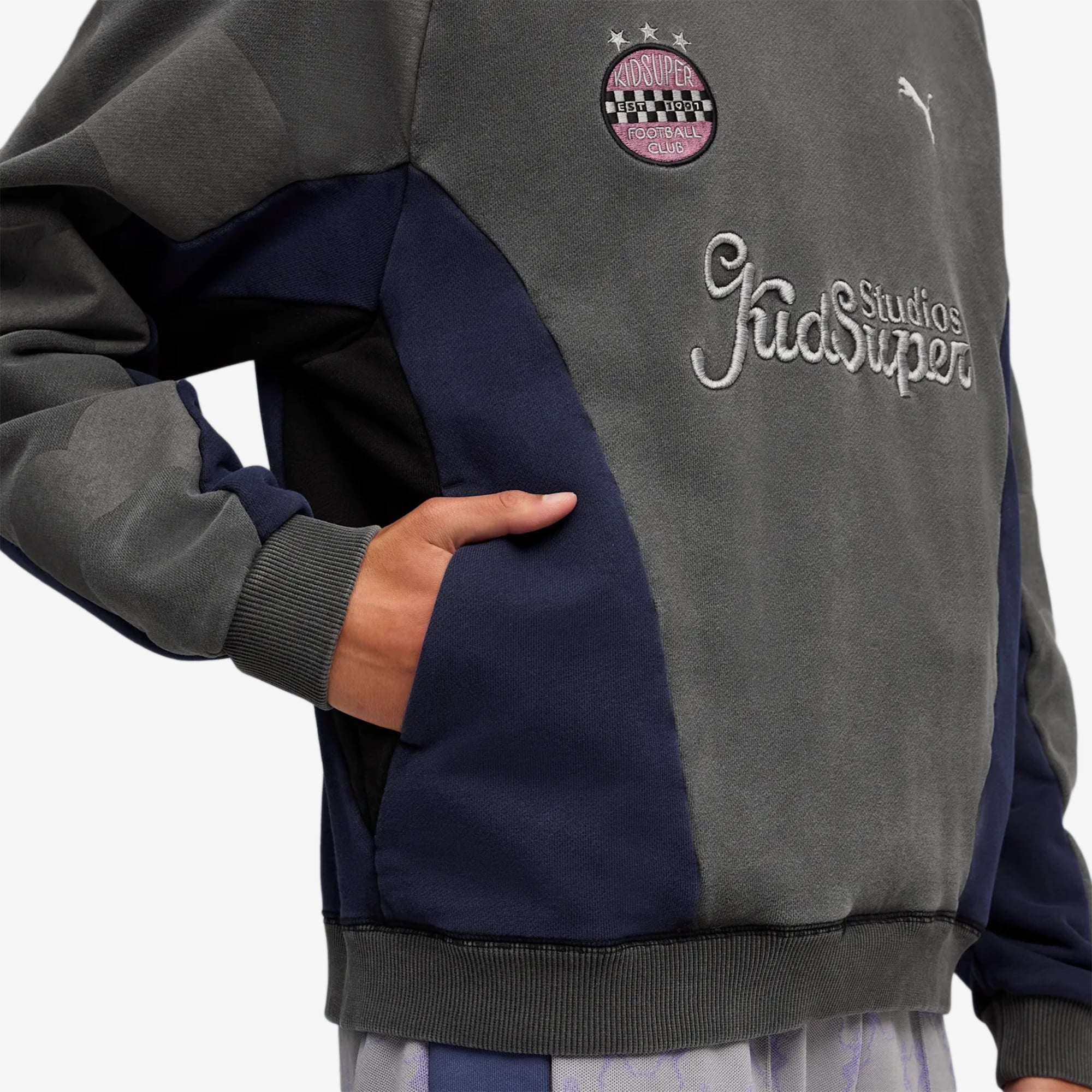 Puma x KIDSUPER Crewneck 'Charcoal Grey'