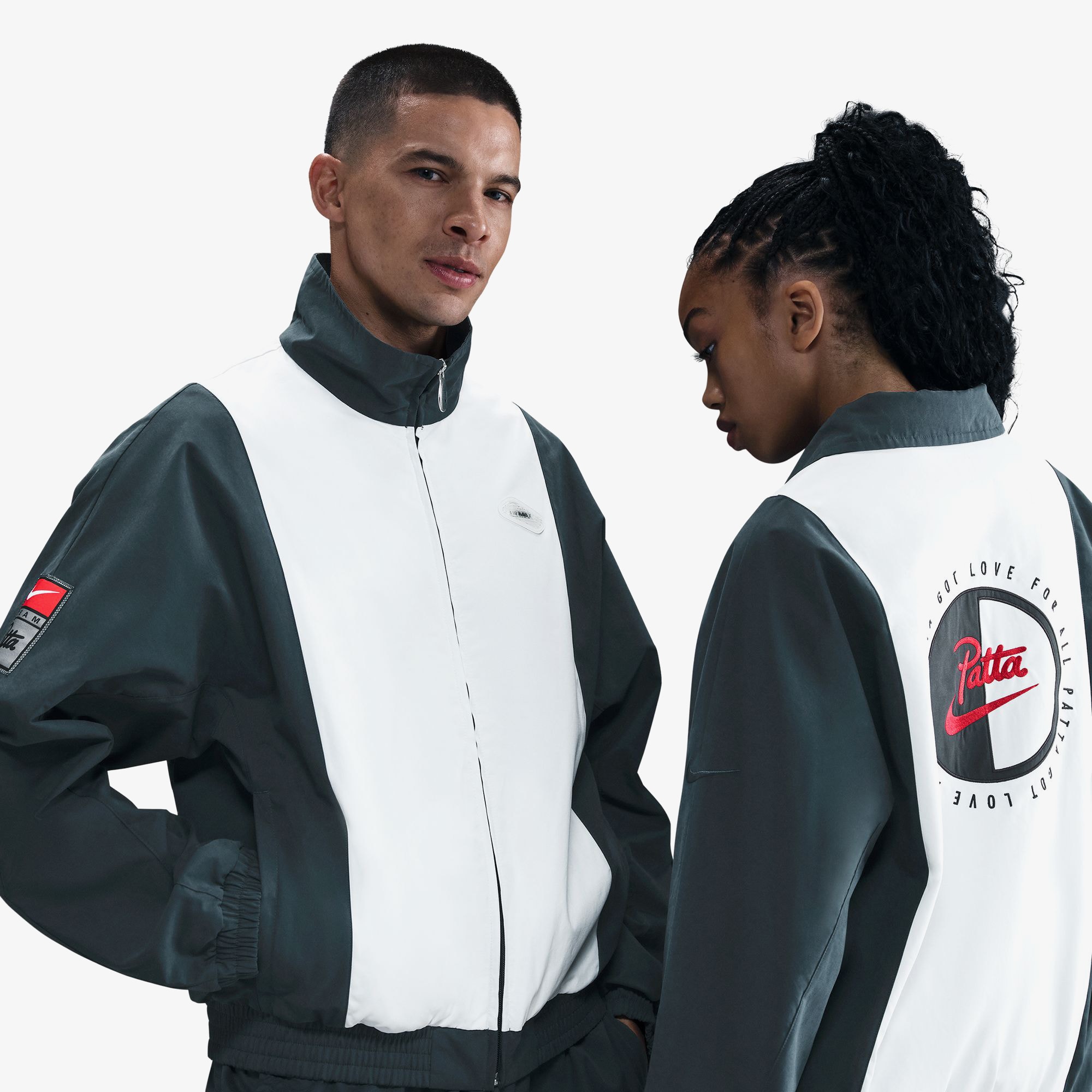 Nike x Patta Track Jacket 'Deep Ocean White'