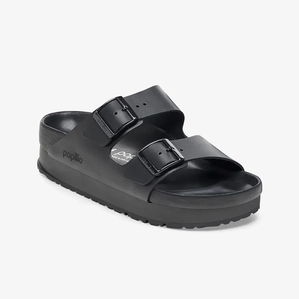 Birkenstock Arizona Platform Flex NL EXQ 'Black' - WUNDER
