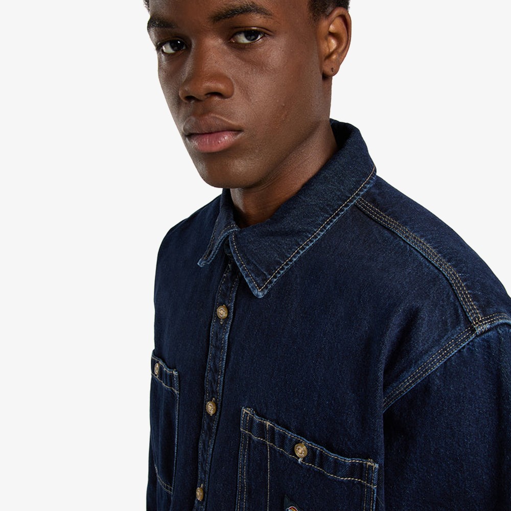 Mechanic Denim Shirt LS 'Blue'
