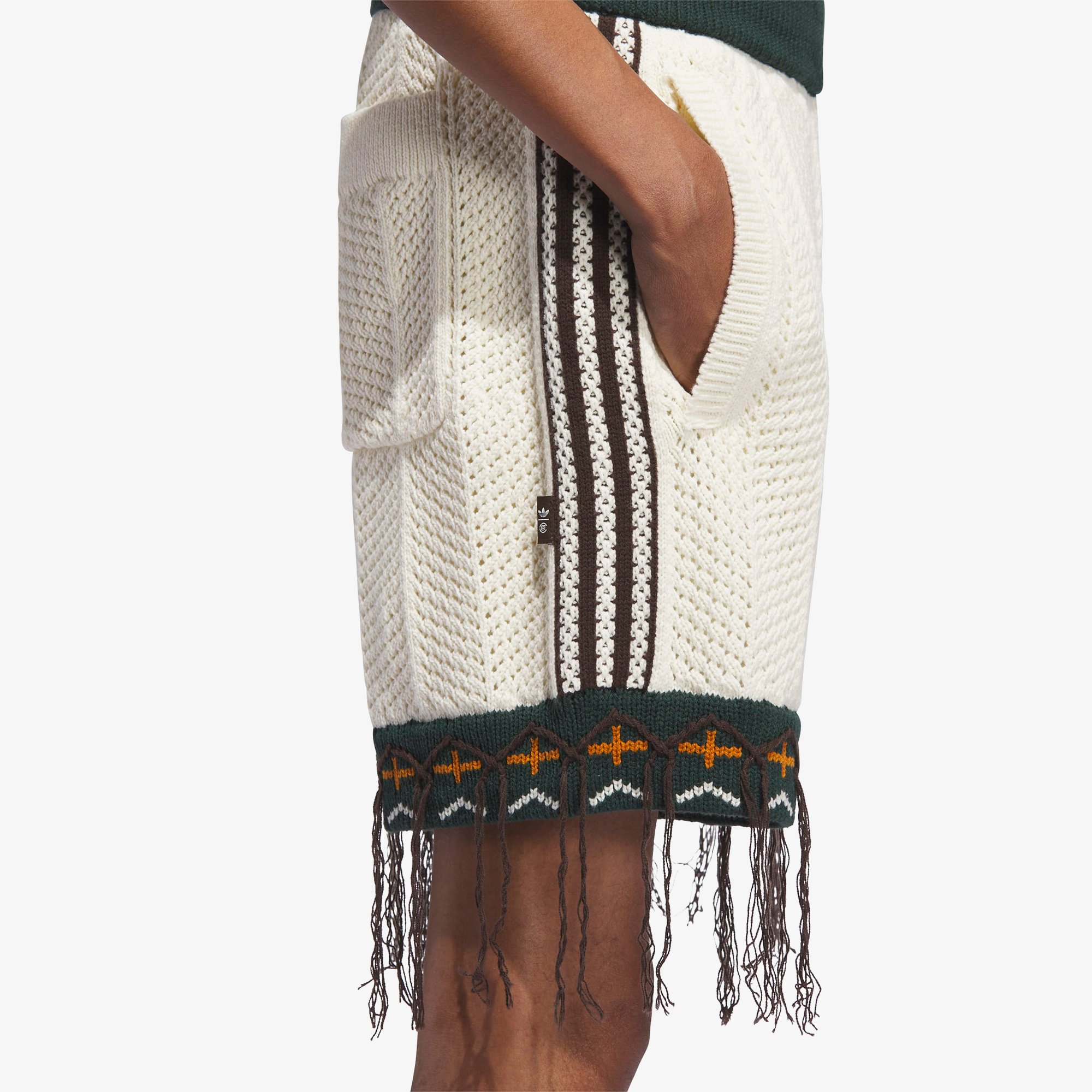 adidas x Clot Crochet Shorts by Edison Chen 'Cream White'