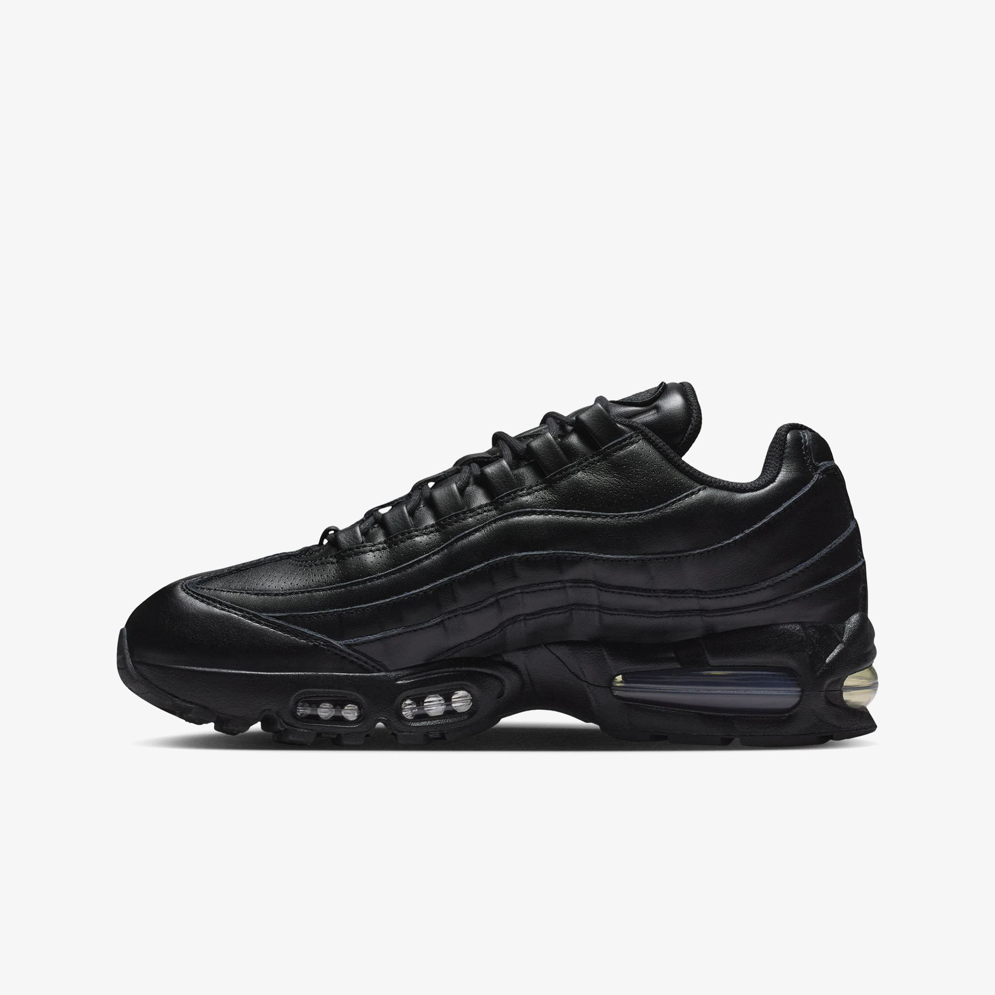 美品！NIKE AIR MAX 95 Triple Black 28cm Nike Air Max 95 Big Bubble Leather 'Triple Black' - WUNDER