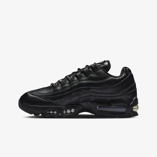 Air Max 95 Big Bubble Leather 'Triple Black' - Görsel 3