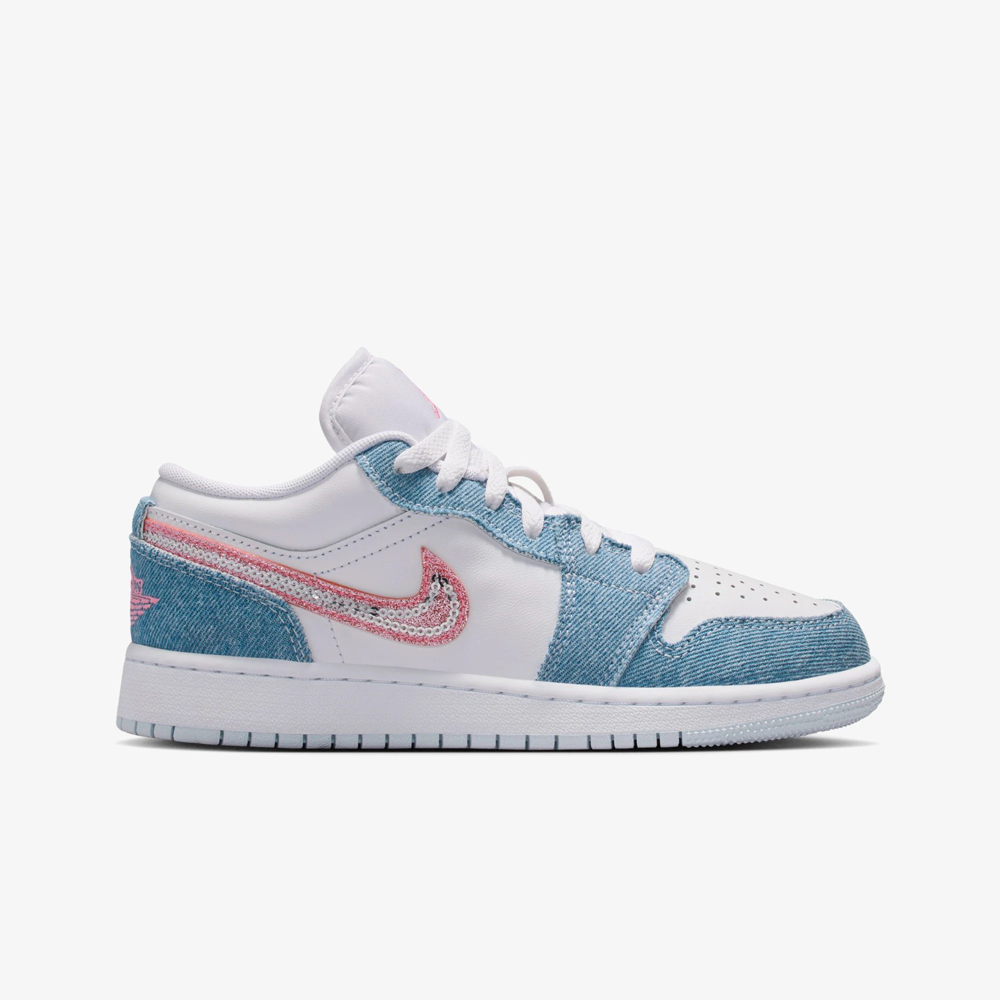Air Jordan 1 Low SE Denim Sequin GS WUNDER Air Jordan 1 Low SE Denim Sequin GS WUNDER