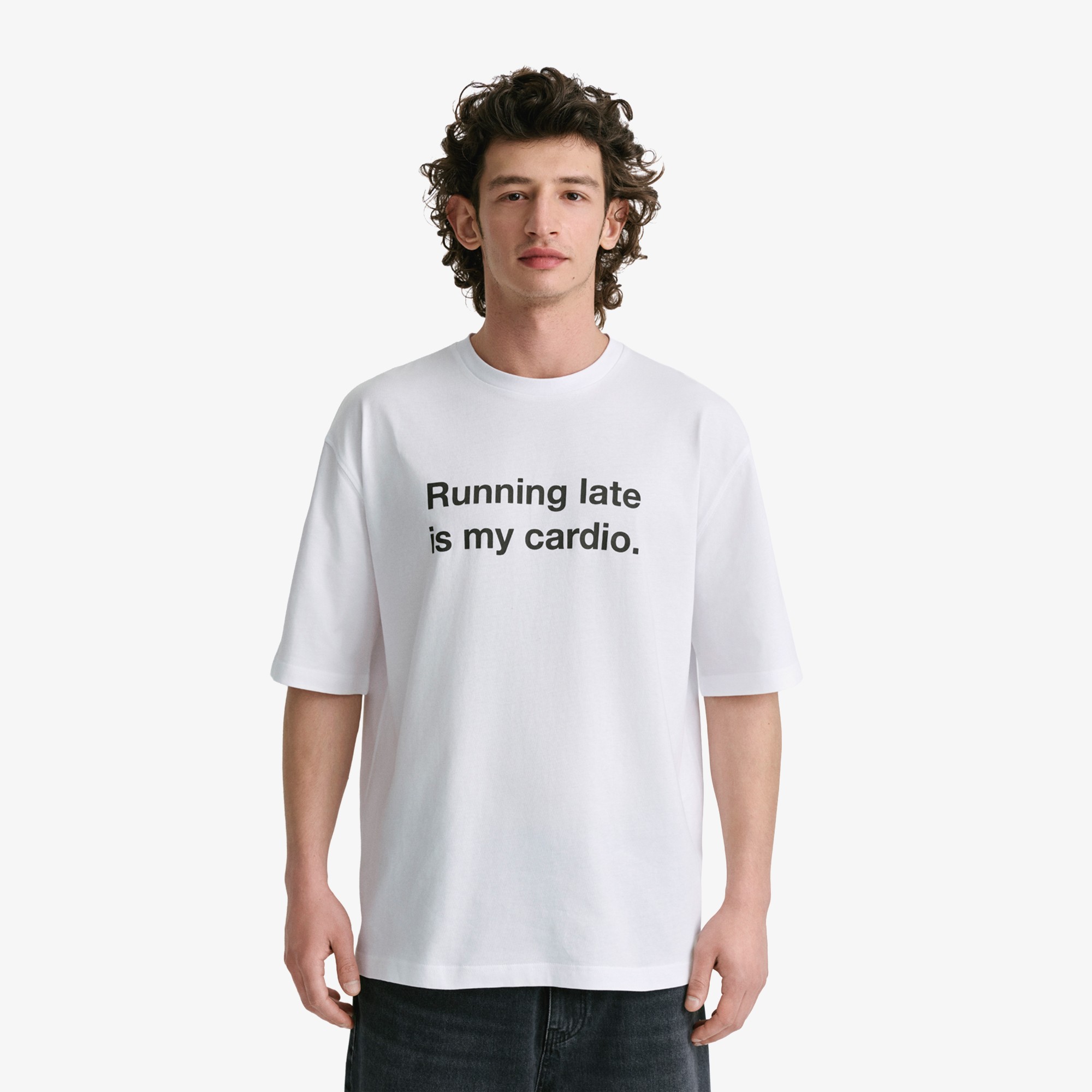 Running Late is My Cardio T-Shirt 'White'