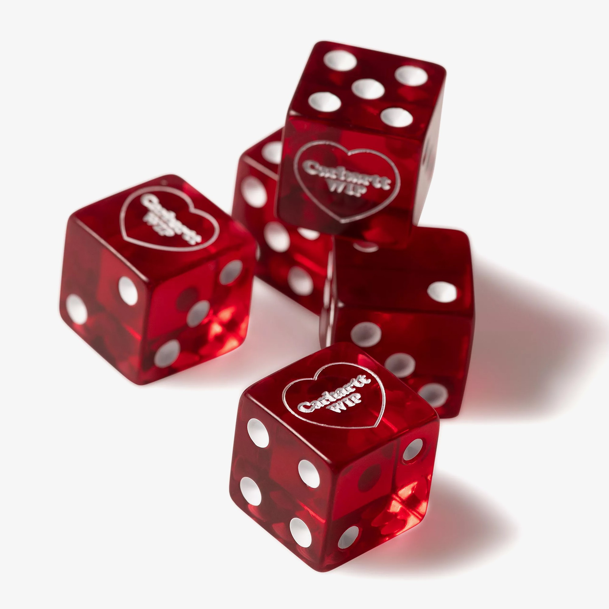 Heart Dice Set 'Scarlet'
