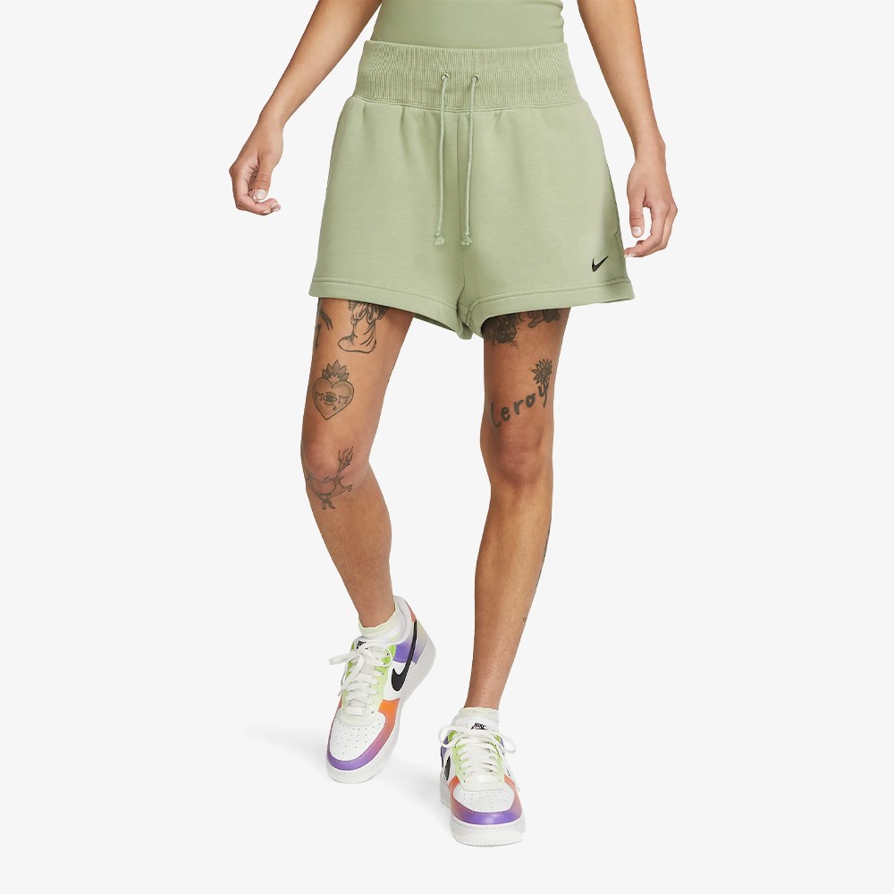 Nike Sportswear Phoenix Fleece Shorts (W) 'Oil Green' - WUNDER