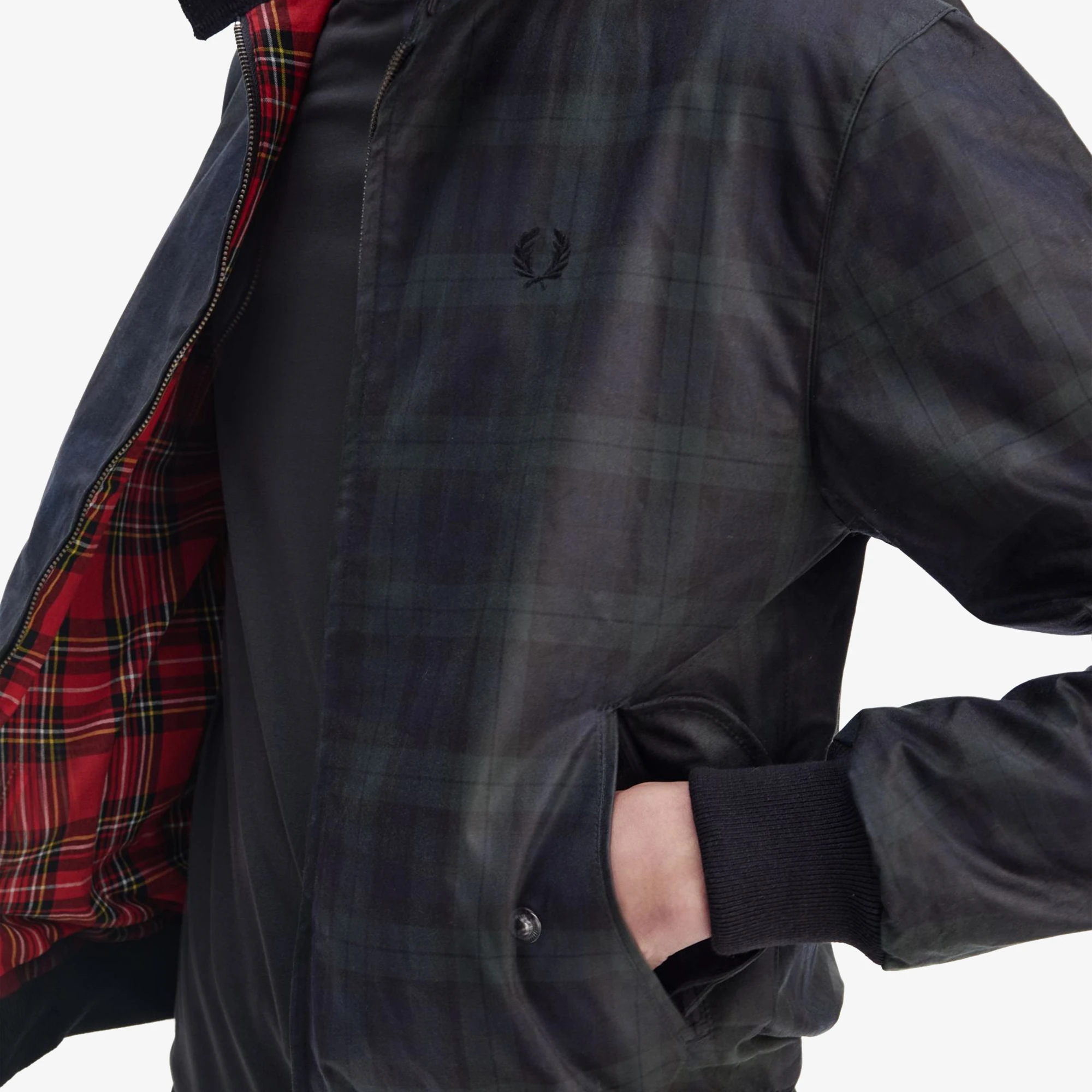 Fred Perry Harrington Jacket 'Black Watch Tartan' - WUNDER