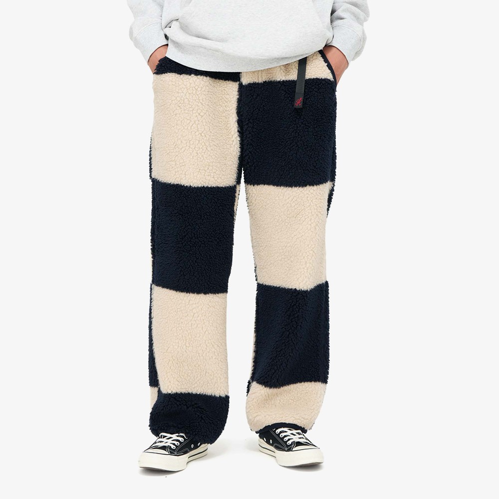 Checkered Sherpa Pant 'Navy Check'