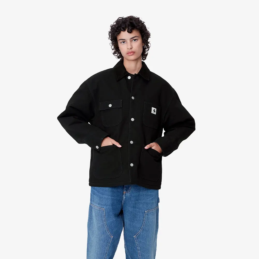 Carhartt WIP W' OG Michigan Coat 'Black Rinsed' - WUNDER