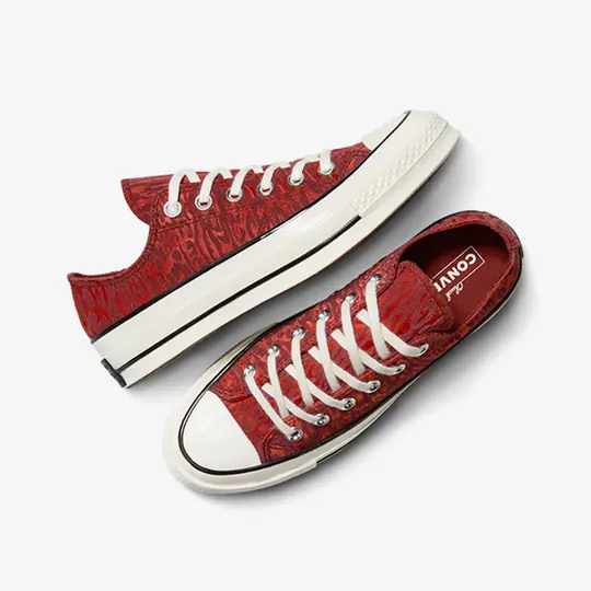 Chuck 70 Low Satin Leopard 'Rottin Apple' - Görsel 7