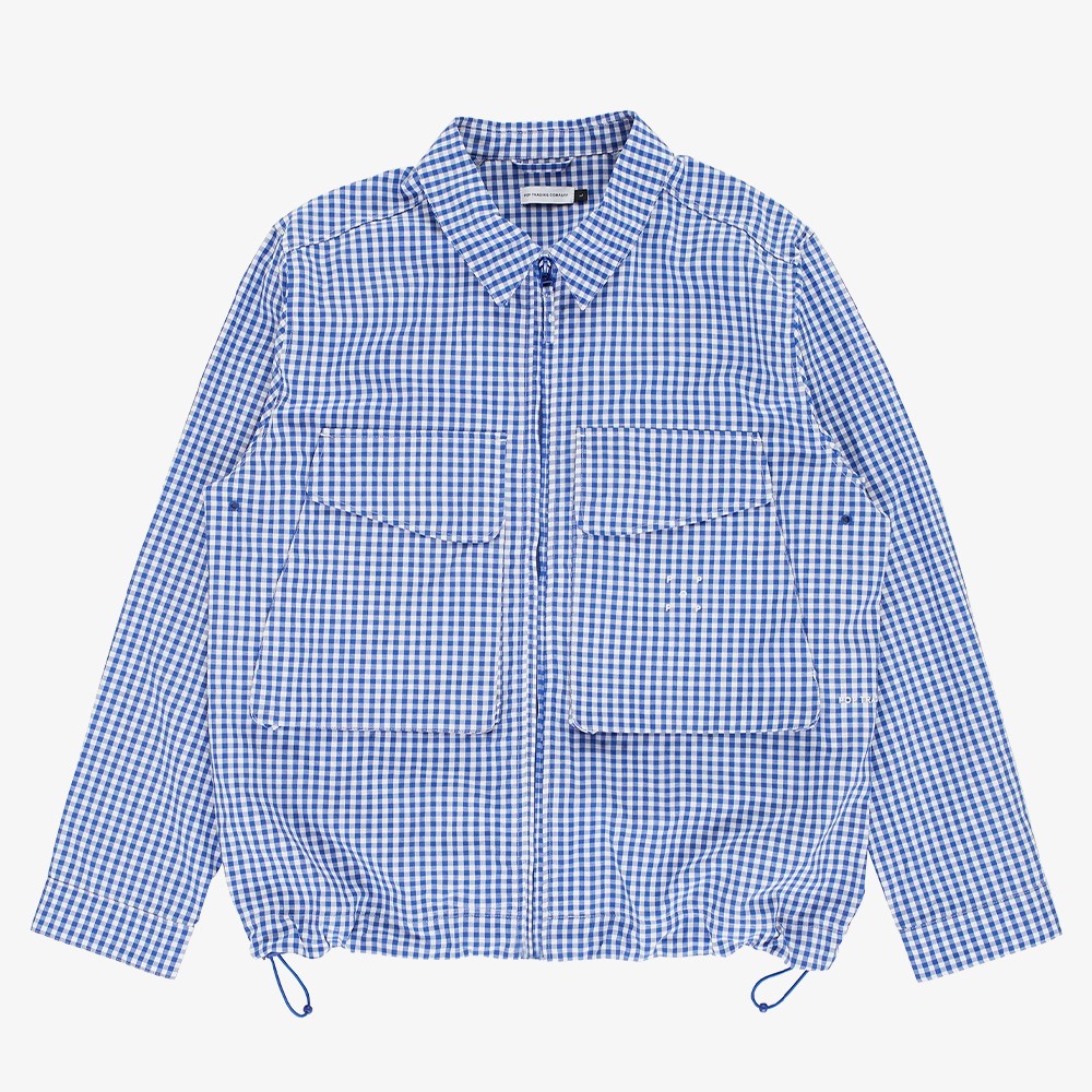 Checked Boxer Shirt 'Twilight Blue'