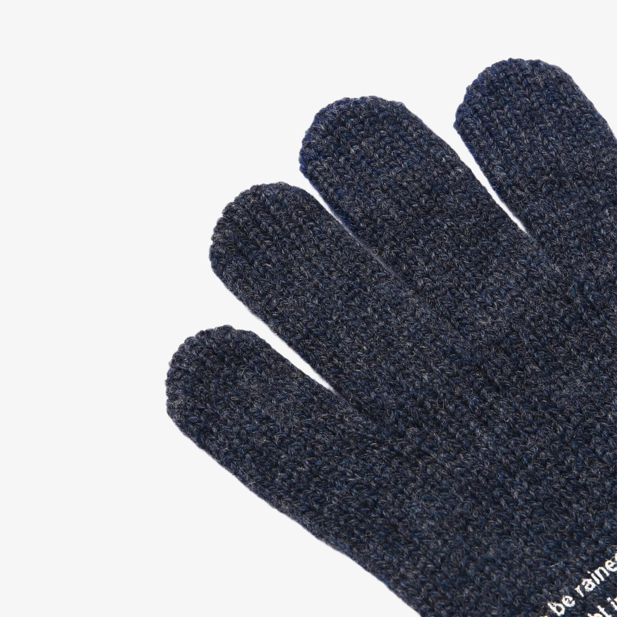 Wool Knit Glove 'Navy'