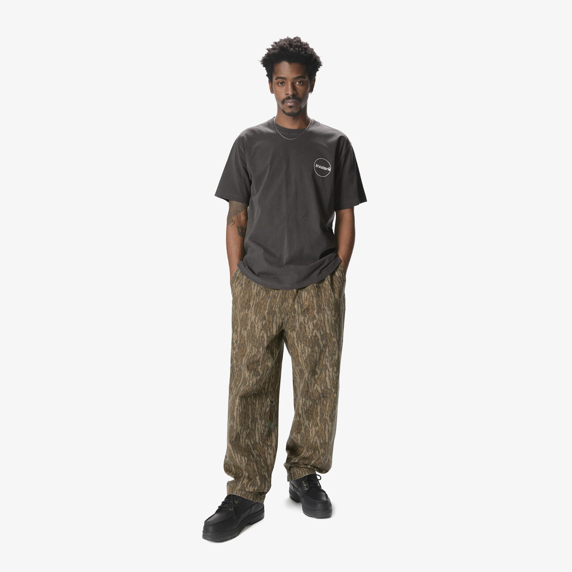 C-Logo Tee 'Charcoal'