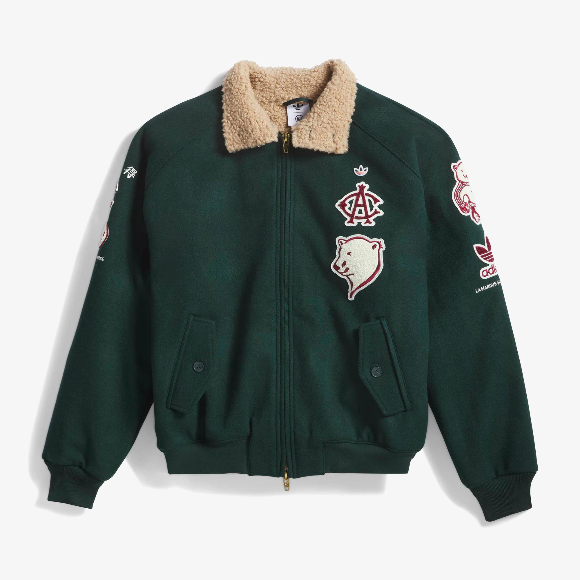 adidas x CLOT Patch Jacket by Edison Chen 'Green Night' - WUNDER