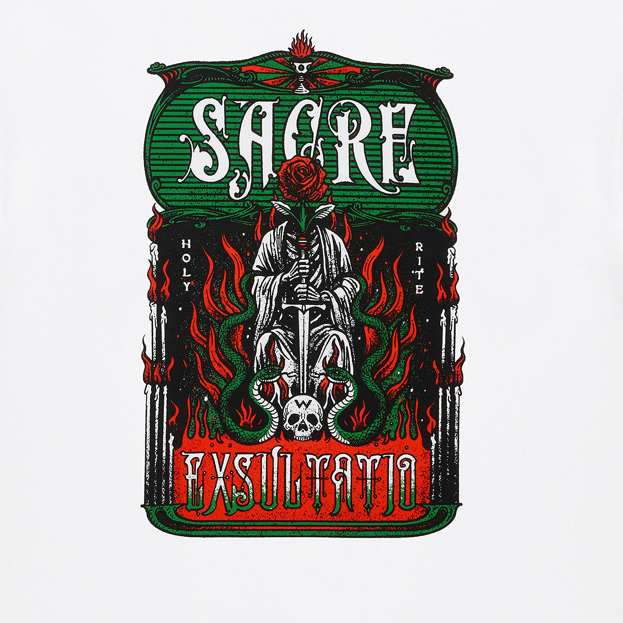 WUNDER x KRÜW Holy Rite Tee 'White'