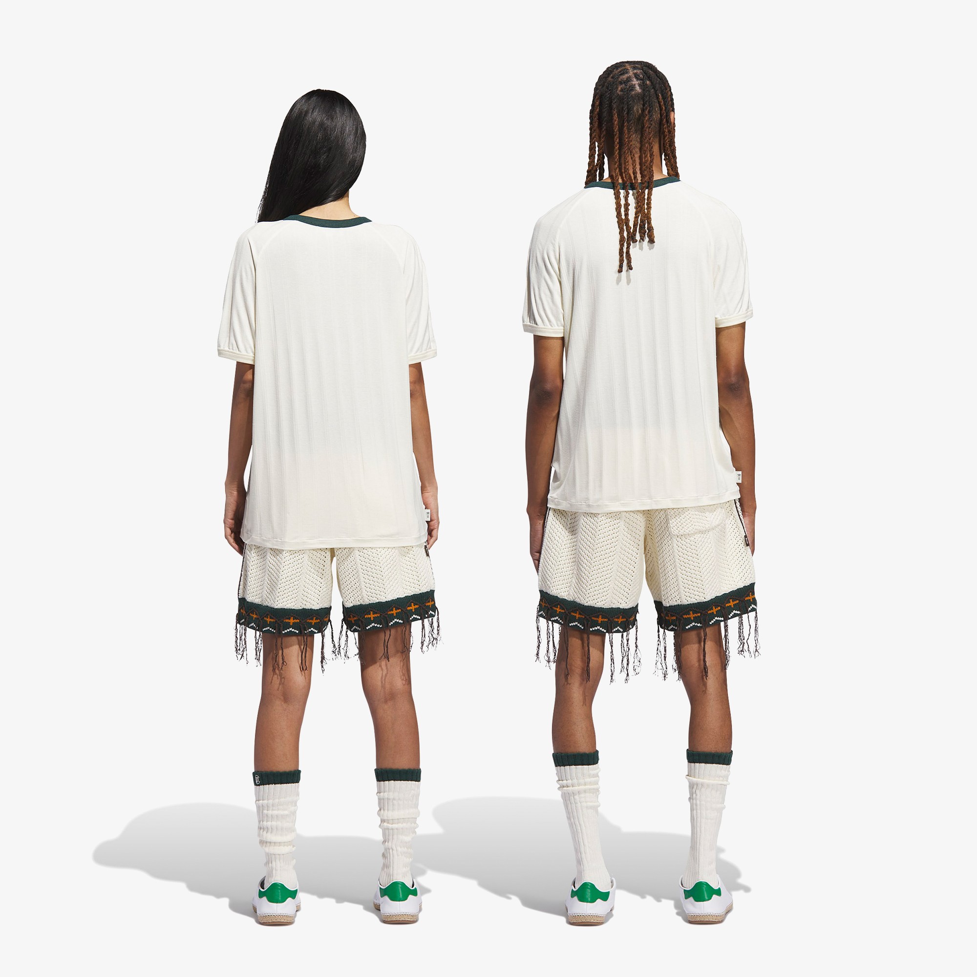 adidas x Clot Crochet Shorts by Edison Chen 'Cream White'
