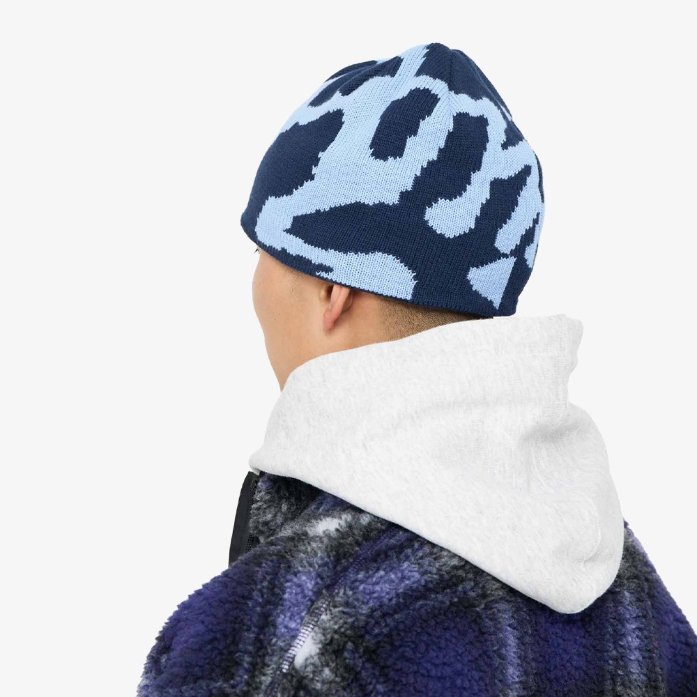 Burly Runningman Beanie 'Splatter Blue'