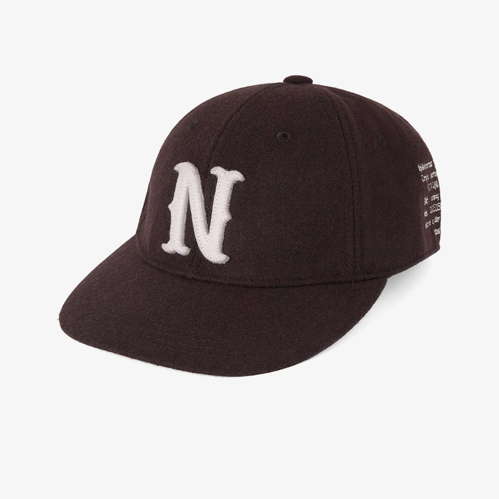 N Felt Applique Cap 'Brown'