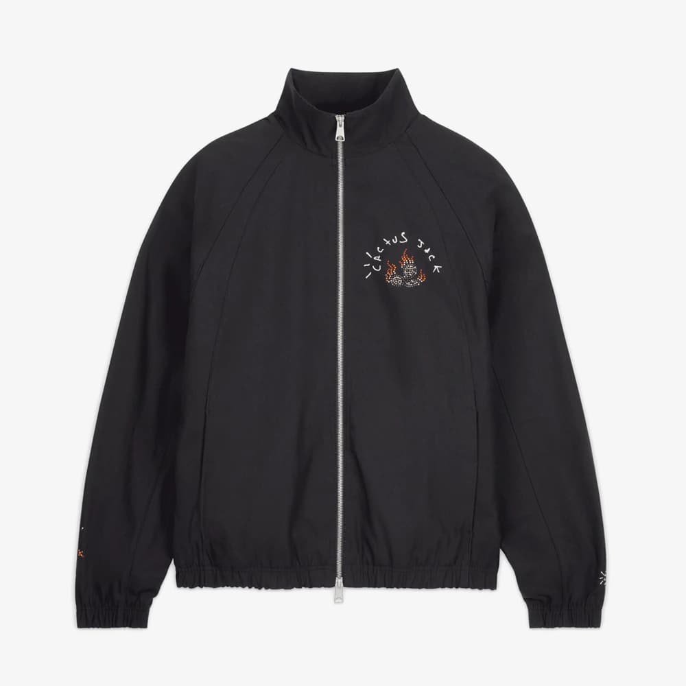 Travis Scott x Jordan Woven Jacket 'Black' - WUNDER