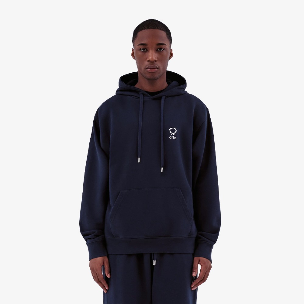 Hank Small Heart Hoodie 'Navy'