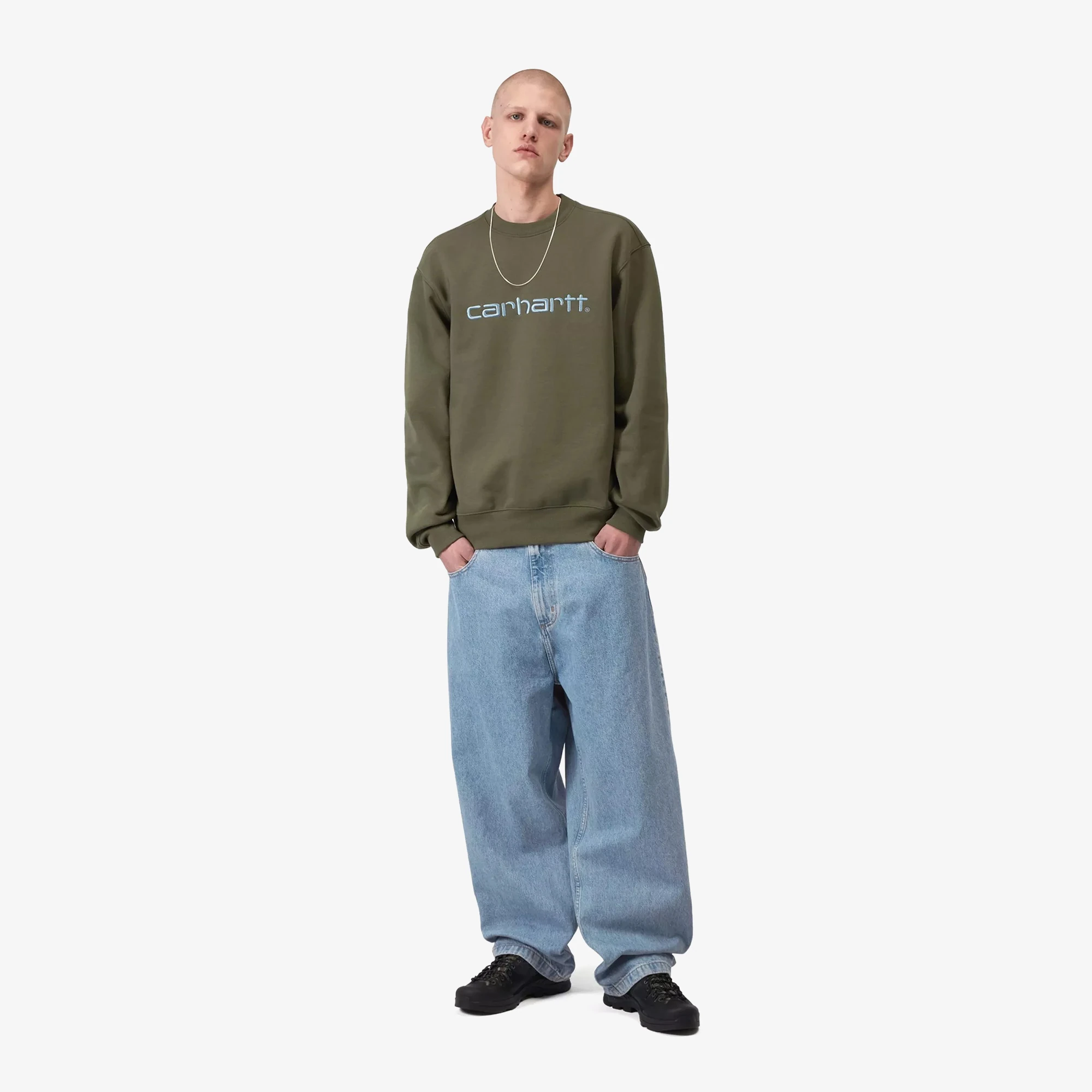 Carhartt WIP Brandon Pant 'Blue Stone Bleached' - WUNDER