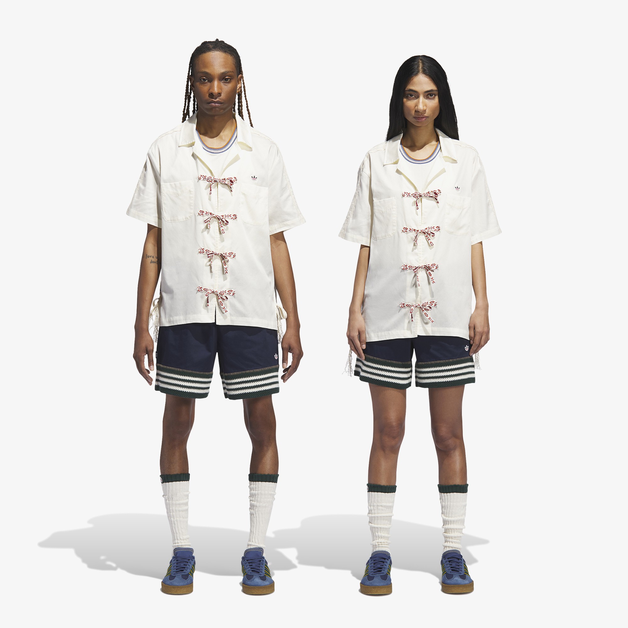 adidas x CLOT Bowling Shirt 'Crew White'