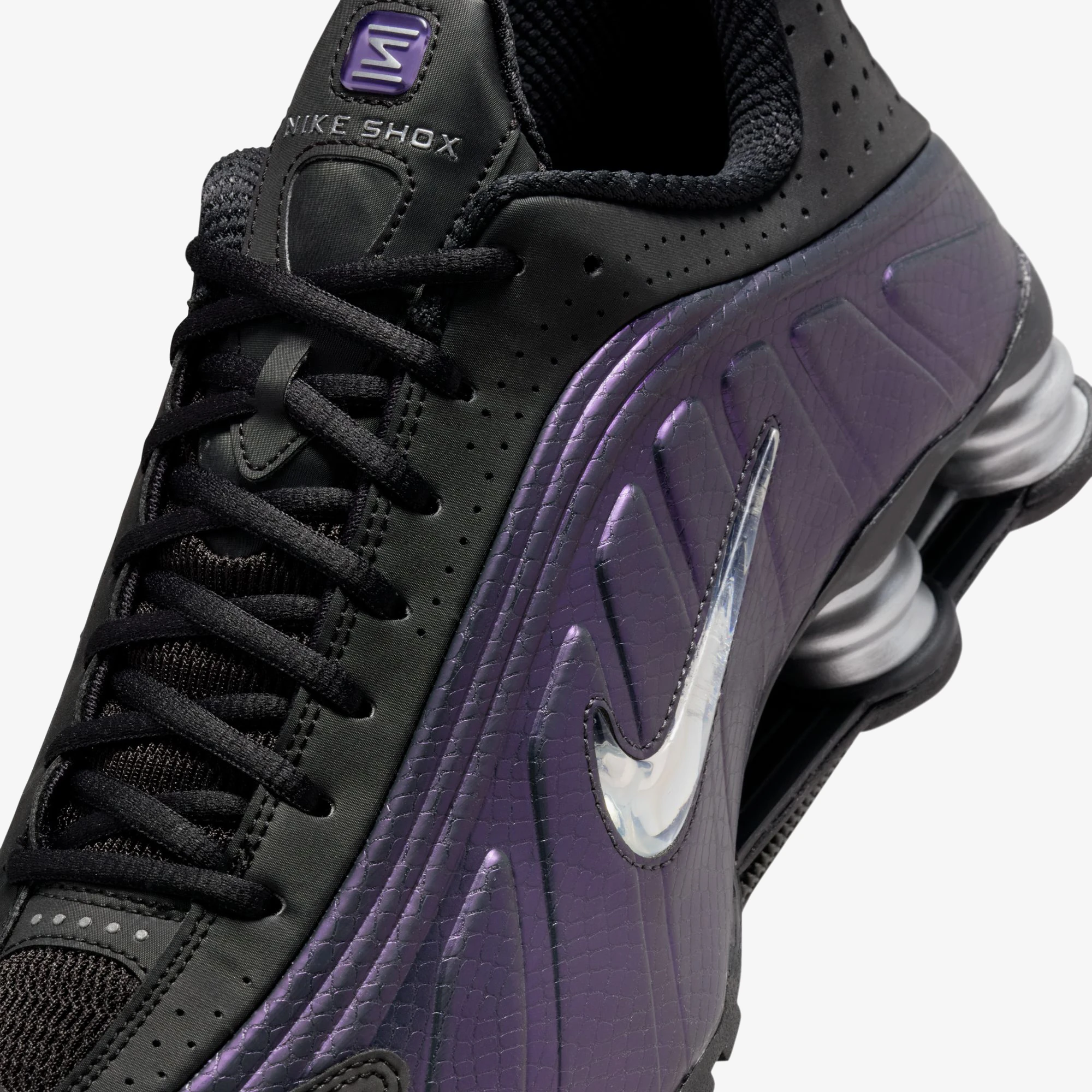 Shox R4 'Black Metallic Silver Purple Dynasty' (W)