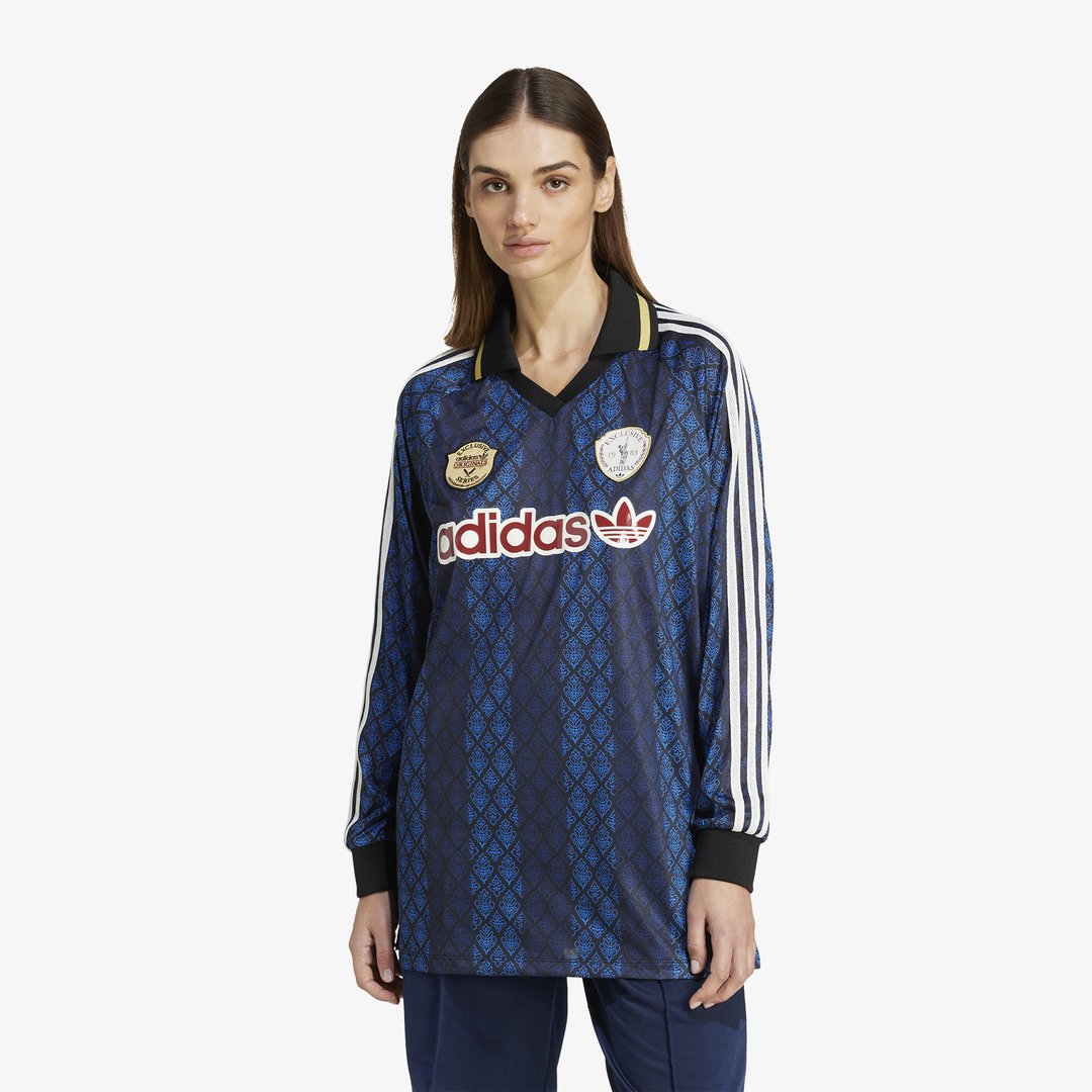 ★ adidas★ Retro Sports Cricket Inspired Crop Jersey Brown adidas Originals Women's Retro Sports Cricket-Inspired