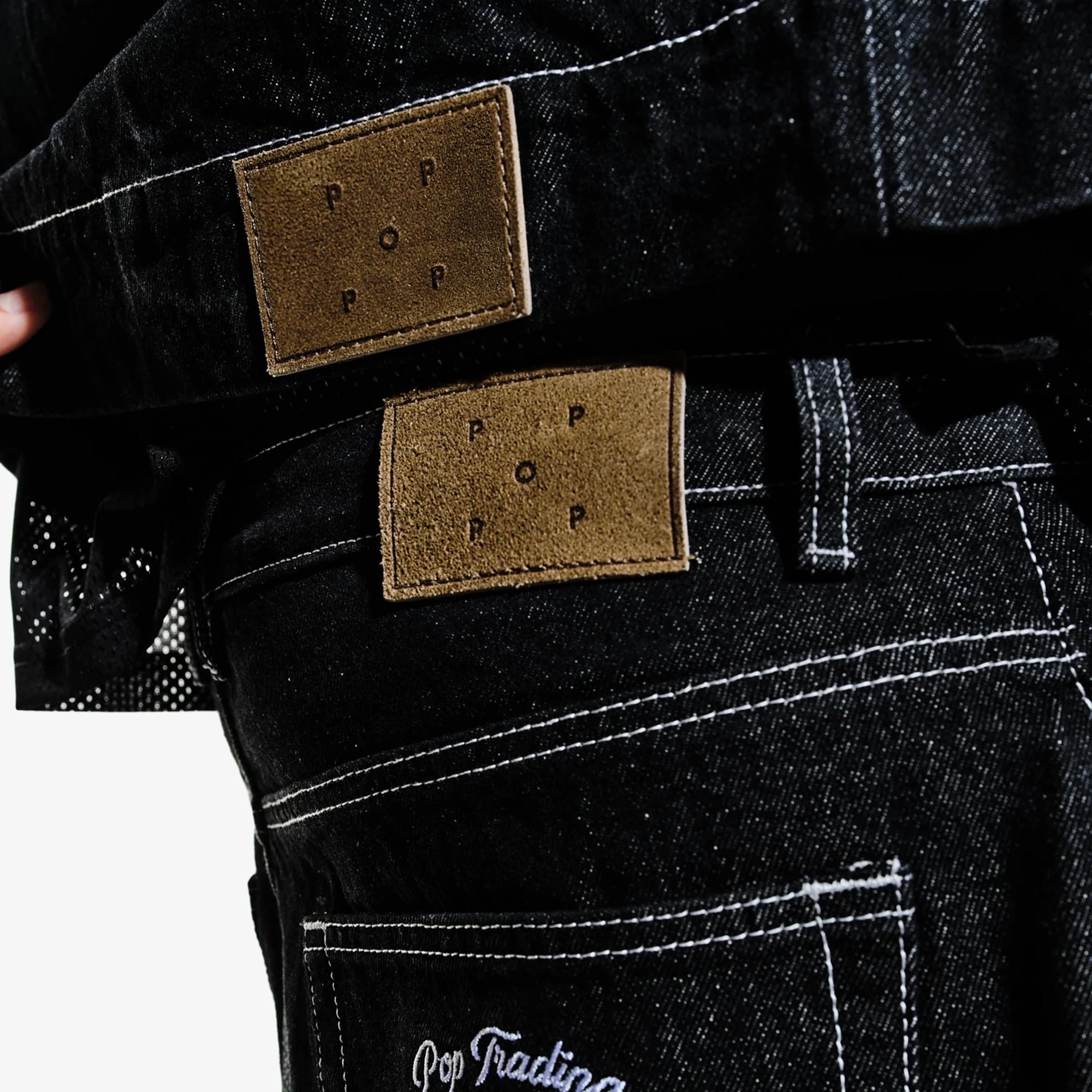 Full Button Denim Jacket 'Rinsed Black'