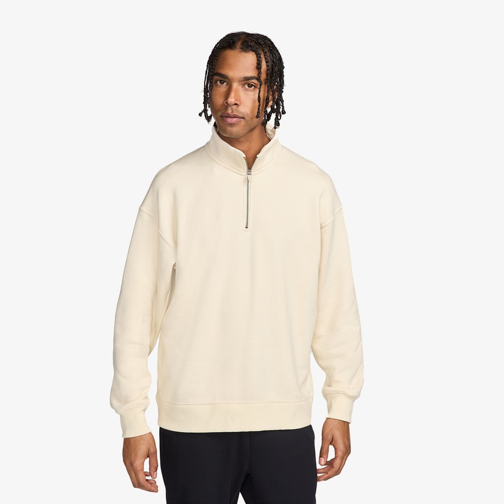 Nike Wool Classics Quarter Zip Sweatshirt Beige WUNDER