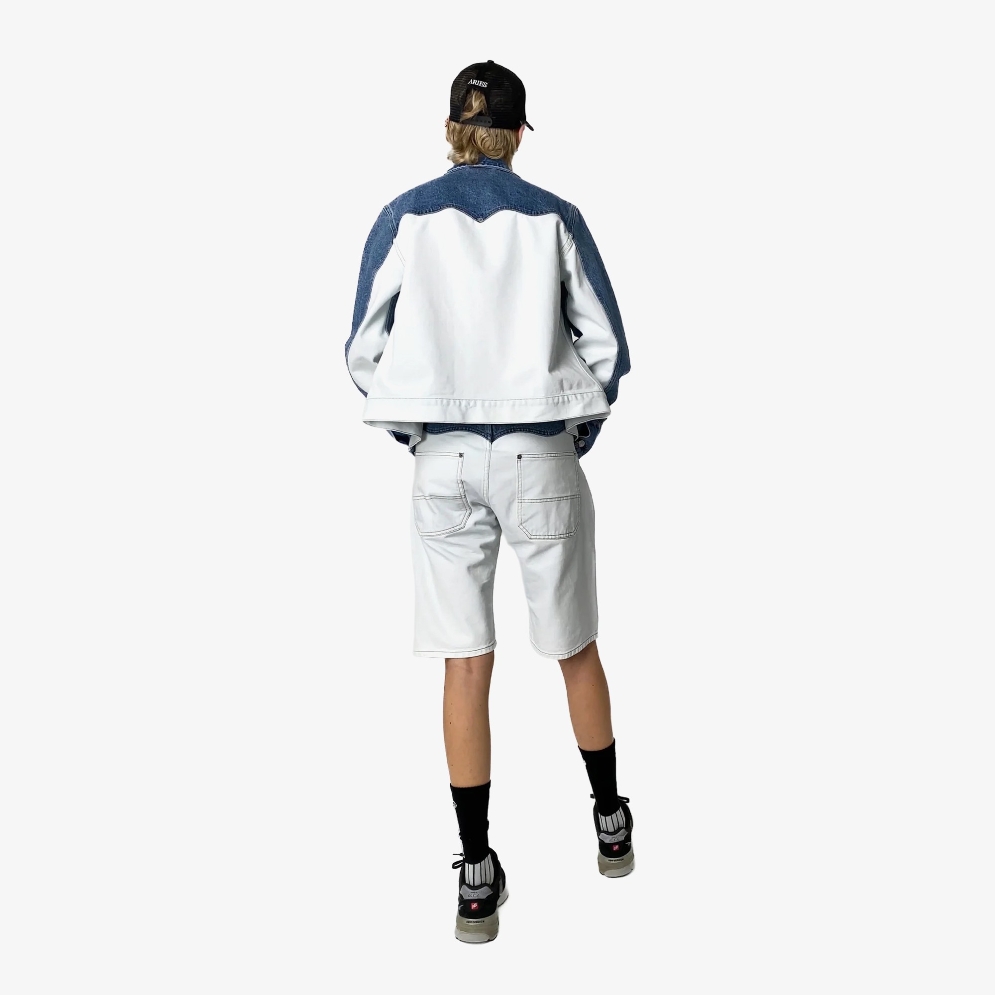 Patchwork Western Carpenter Shorts 'Multi'