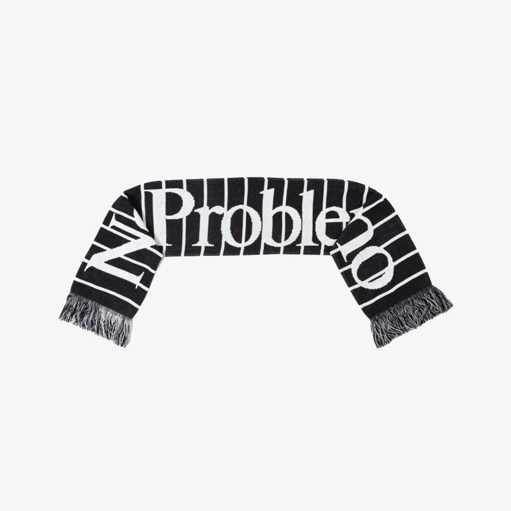 No Problemo Striped Scarf 'Black'