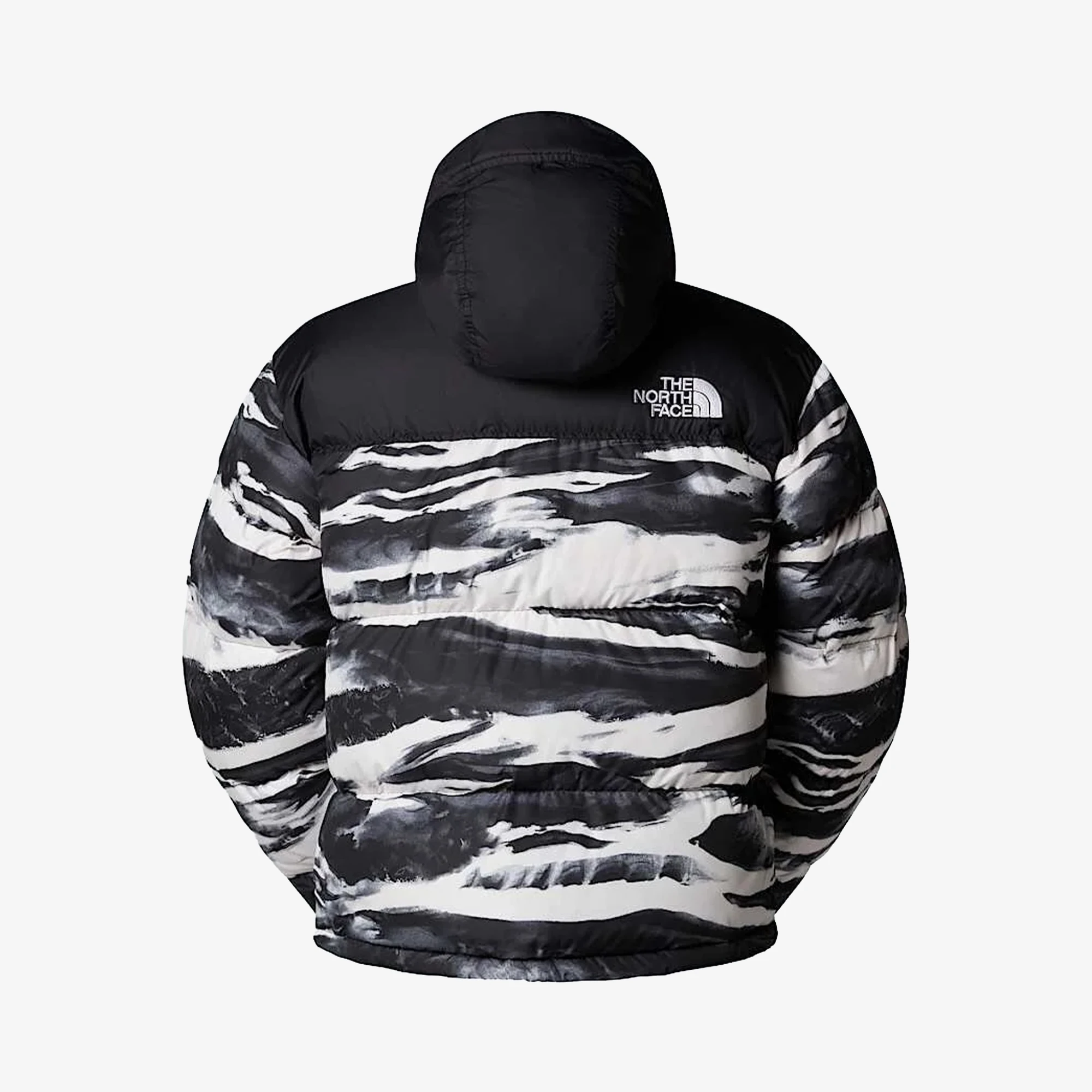 1996 Retro Nuptse Printed Jacket 'Black Edge Of Light'