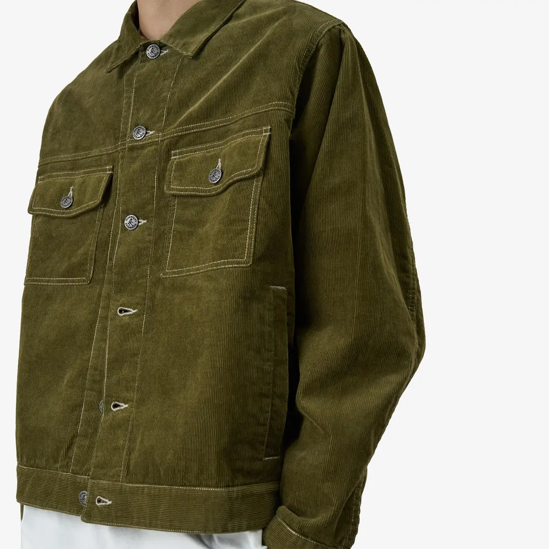 Gramicci Corduroy Trucker Jacket 'Olive' - WUNDER