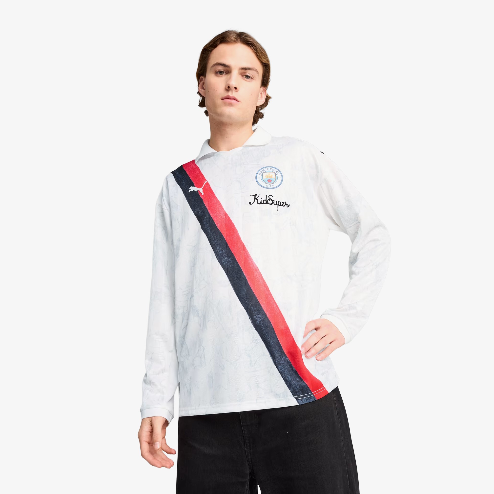 PUMA x KID SUPER x MANCHESTER CITY Retro Shirt 'White'