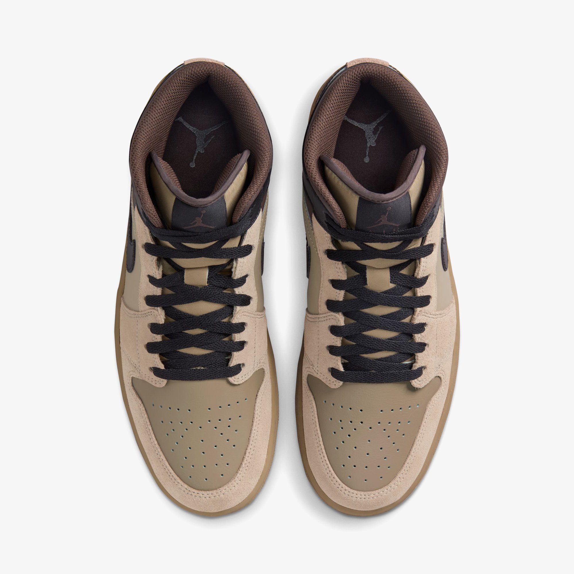 Air Jordan 1 Mid 'Khaki Baroque Brown'