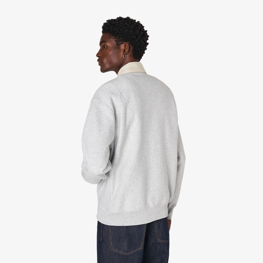 Polo Neck Sweatshirt 'Grey'