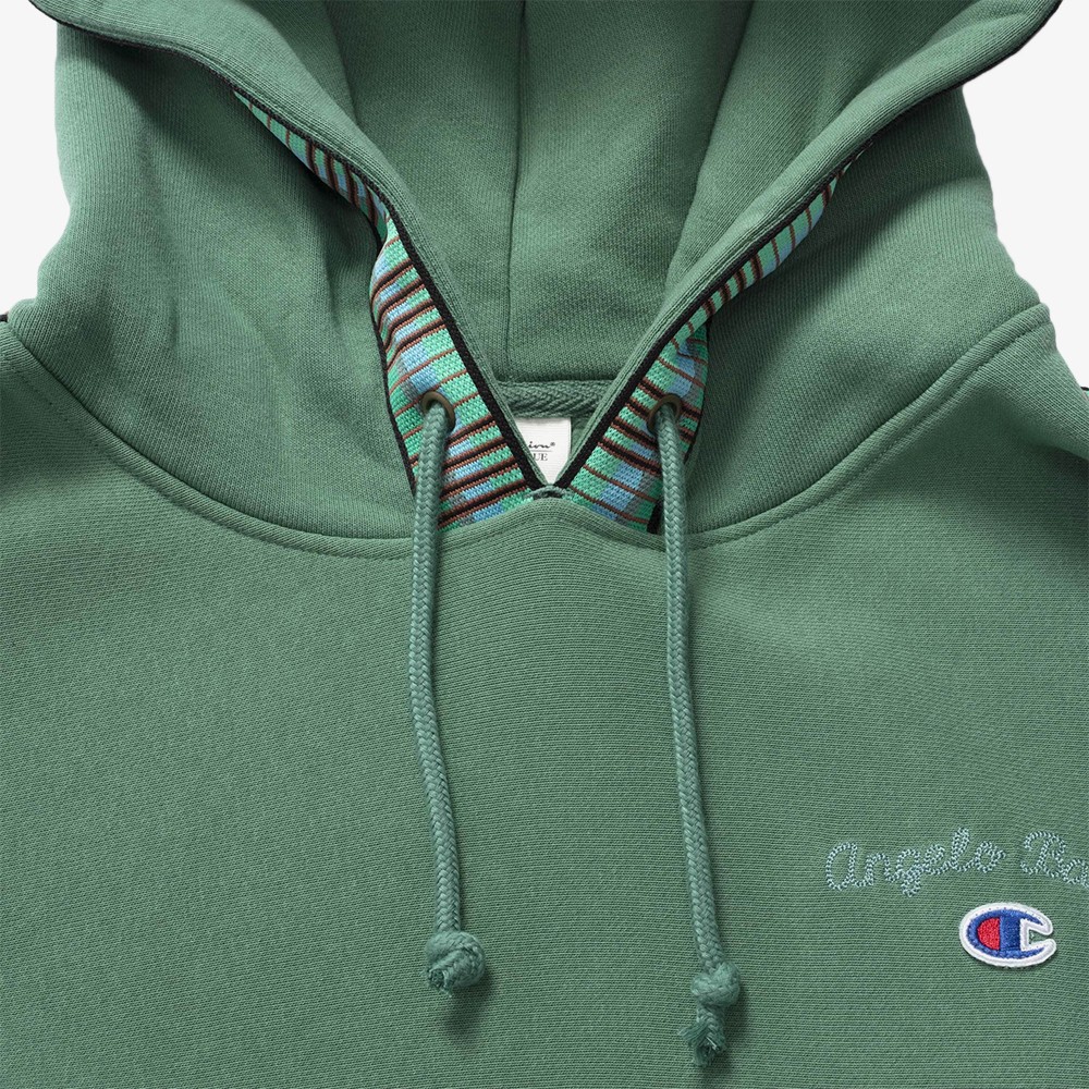 Champion x Angelo Baque PO Hoodie 'Washed Metaphor Green'