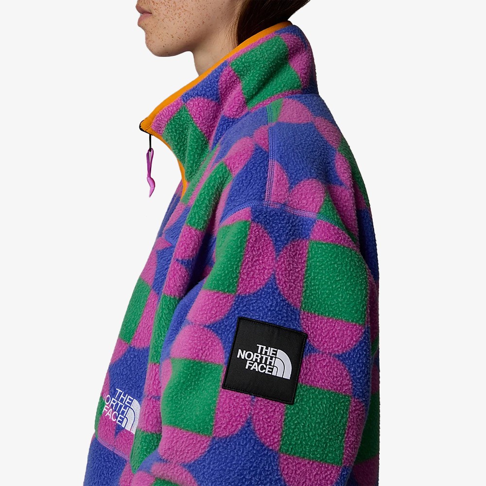 TNF x Yinka Ilori Printed Reversible Fleece Jacket 'Solar Blue Lets Blossom Together Print'